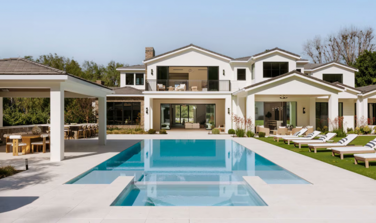 Inside $19.7M mansion with horse stables and resort-style pool Horse stables, a wellness suite, guest house and luxury amenities.