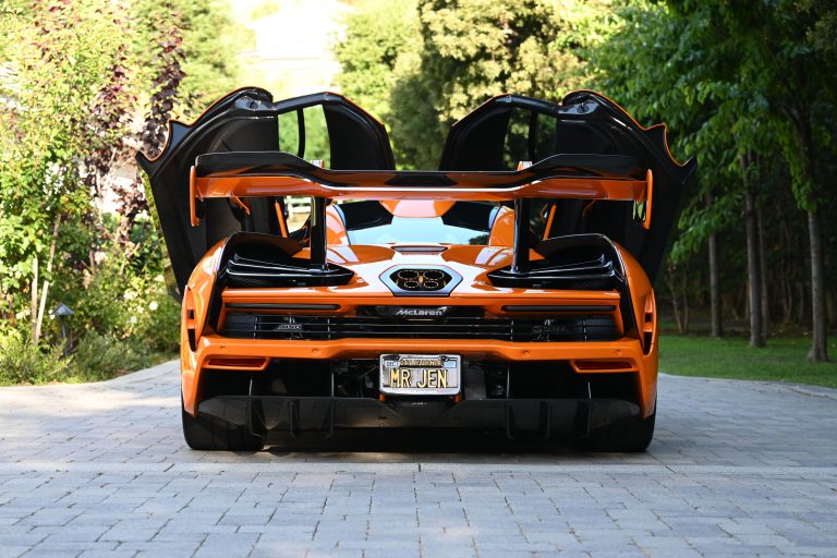 Exotic supercars cruise past luxury boutiques on Rodeo Drive in Beverly Hills, one of LA's best-known car-spotting areas.