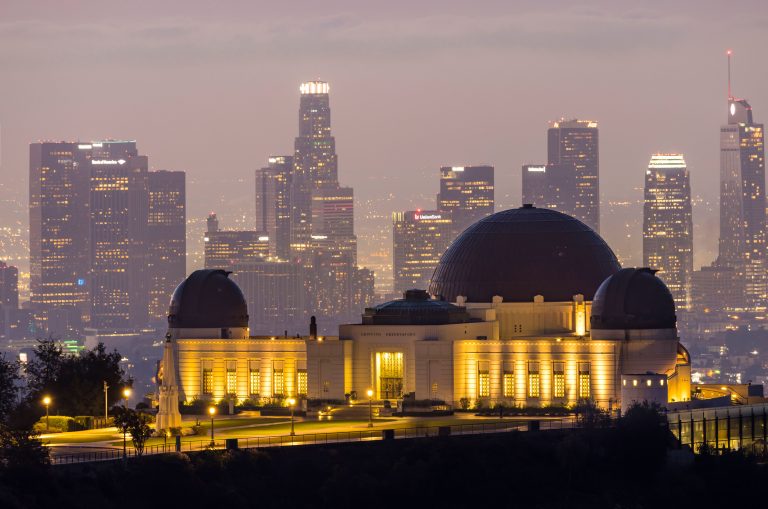 Griffith Observatory overlooks LA.